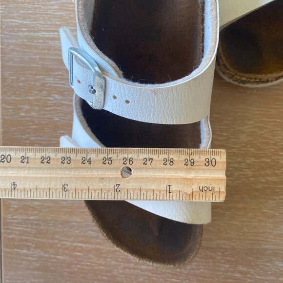 Birkenstock White Roma Child 3-Buckle Adjustable | Size 29 (US 11) - Picture 13 of 13